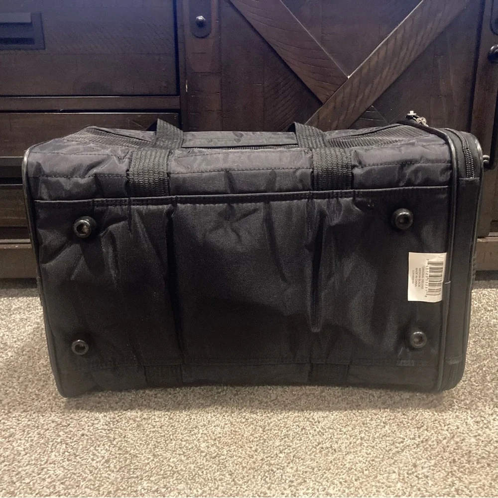 Black Sherpa Original Deluxe Airline-Approved Dog & Cat Carrier Bag SZ M EUC